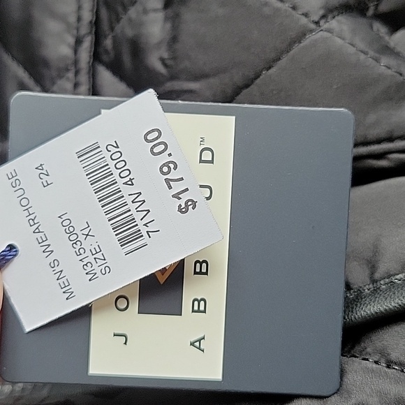 NWT Joseph Abboud Modern Fit Quilted Utility Men's Black Jacket $179 - Picture 12 of 12